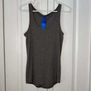 Kit and Ace Heather Charcoal Gray Scoop Neck Tank Top cashmere blend size 10